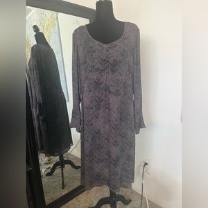 Jill J size large dress, purple and black